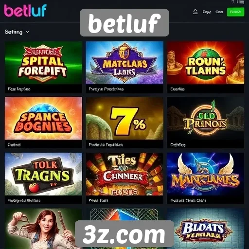 Análise de jogos populares no site betluf